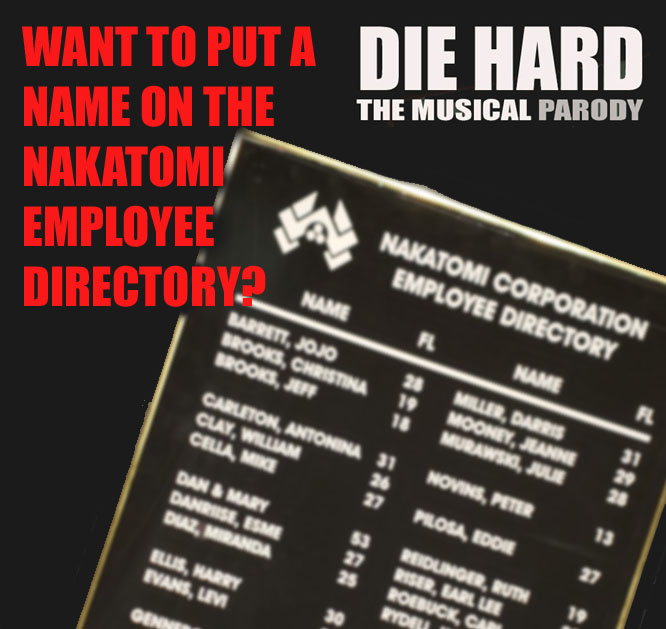 Nakatomi Employee Directory Board